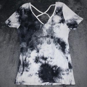 Crossback tie-dye t-shirt